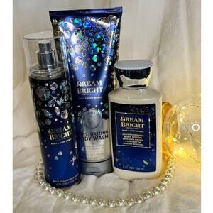 Bath & Body Works Dream Bright 3pc Set Mist Lotion Body Wash Y2K Coquette Luxury